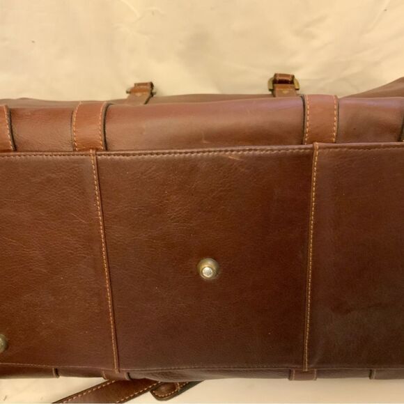 New Links and Kings Brown Leather Duffle Bag Weekender. - Picture 5 of 16
